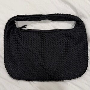 Black Woven Handbag